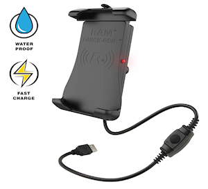 RAM® Quick-Grip™ 15W Waterproof Wireless Charging Holder with Ball
